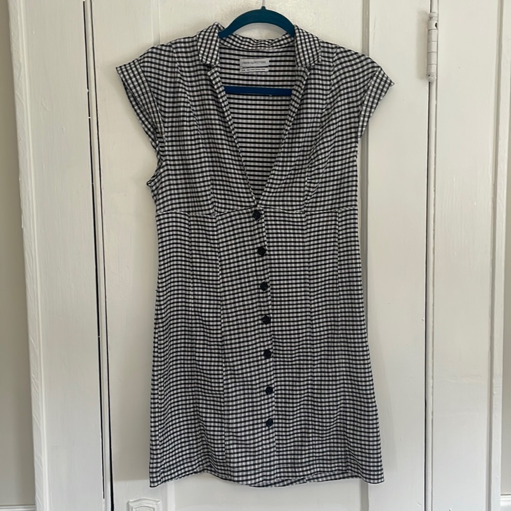 Gingham button dress Urban Outfitters